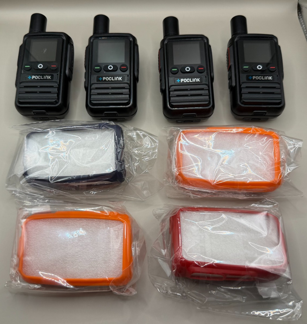 🔥POCLINK POC-1 Radio (4 Pack) Global POC LTE/FRS Radios + Extras 🔥